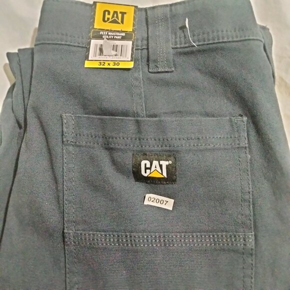 NWT CAT Utility Pants Men Size 32x30(32x29) Navy Blue Flex Waistband - Picture 6 of 6